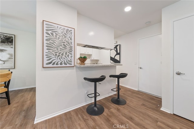 1634 Iowa St Unit B, Costa Mesa, CA 92626 - hall with wood finished floors and baseboards