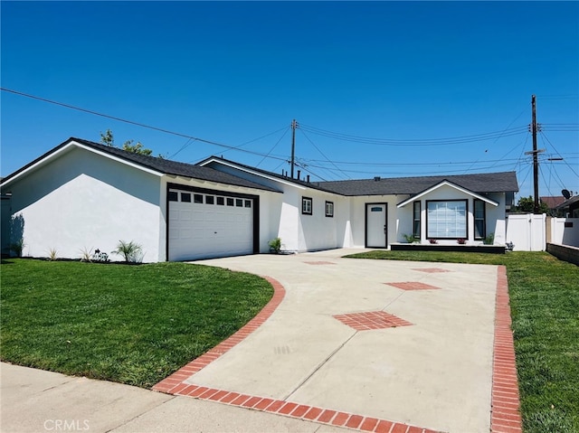 15882 Malm Cir, Huntington Beach, CA 92647 - ranch-style house with stucco siding, a garage, and concrete driveway