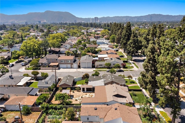 1506 N Niagara St, Burbank, CA 91505 - aerial perspective of suburban area with a mountain backdrop