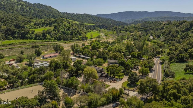 10484 Creek Rd, Oak View, CA 93022 - aerial view of mountains and a heavily wooded area