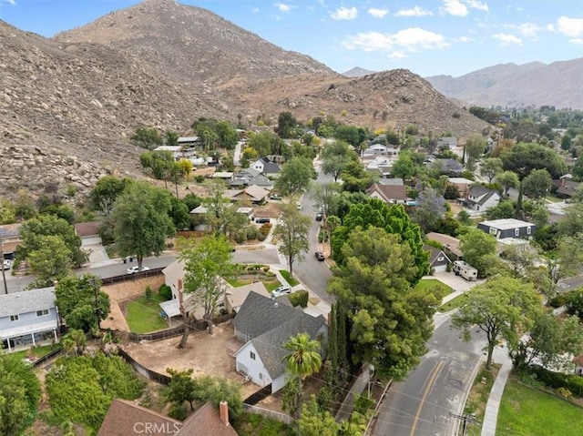 895 Huston Dr, Riverside, CA 92507 - aerial overview of property's location with mountains and nearby suburban area