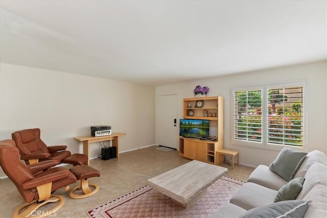 72864 Roy Emerson Ln, Palm Desert, CA 92260 - living area with light tile patterned floors and baseboards