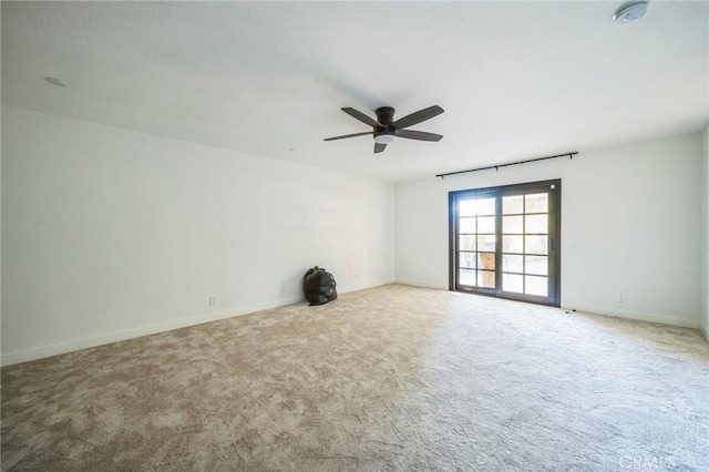 18675 La Ventana Rd, Murrieta, CA 92562 - carpeted empty room featuring ceiling fan, baseboards, and a smoke detector
