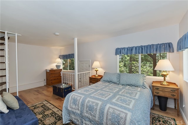 31115 All View Dr, Running Springs, CA 92382 - bedroom with wood finished floors and baseboards