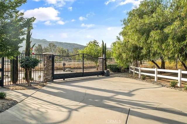 23592 Beech St, Hemet, CA 92545 - gate with a mountain view