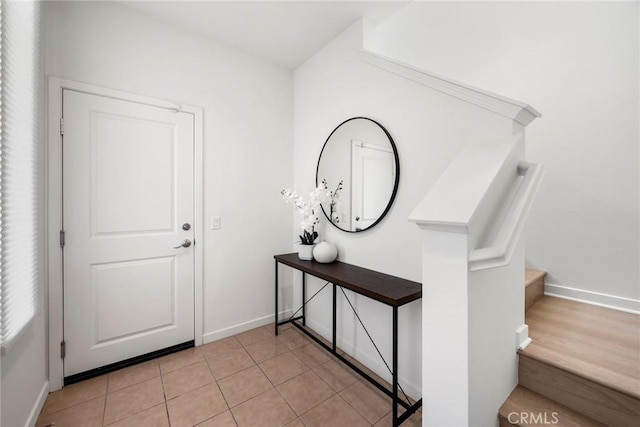144 Borrego, Irvine, CA 92618 - entrance foyer with baseboards and light tile patterned floors