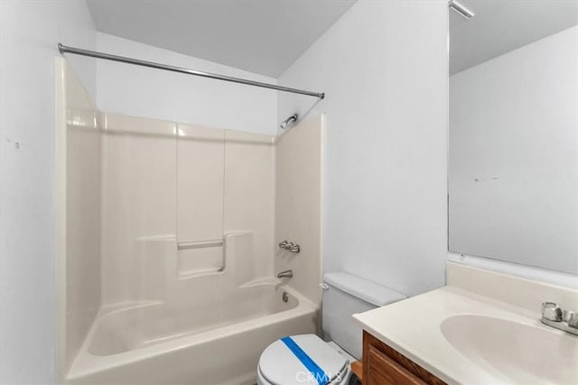 125 Cedar Gulch Rd, Hayfork, CA 96041 - bathroom with toilet, vanity, and bathing tub / shower combination