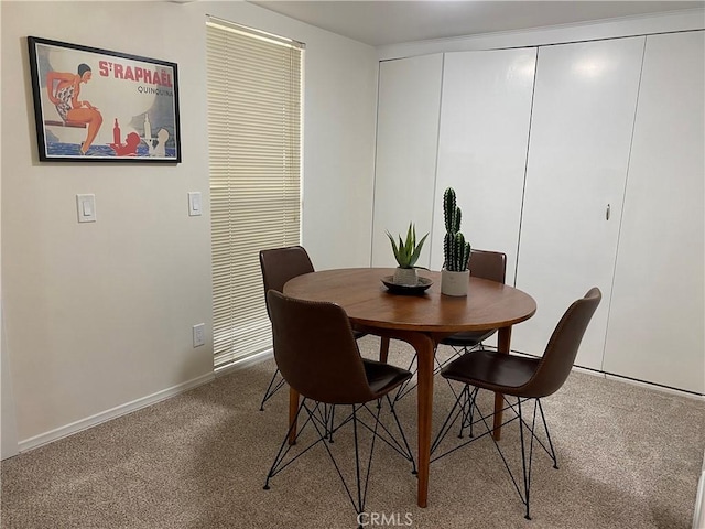 54858 Martinez Trl, Yucca Valley, CA 92284 - dining room featuring carpet floors and baseboards