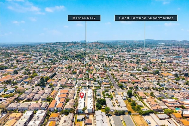422 S Alhambra Ave Unit A, Monterey Park, CA 91755 - aerial view of property and surrounding area