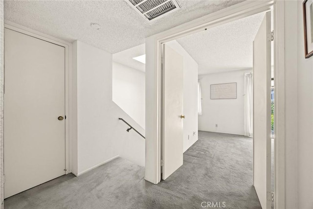 422 S Alhambra Ave Unit A, Monterey Park, CA 91755 - hall with carpet and a textured ceiling