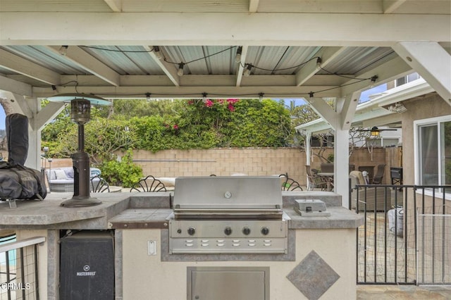 1099 N Agusta Ave, Camarillo, CA 93010 - view of patio with exterior kitchen and a gazebo