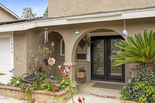 1099 N Agusta Ave, Camarillo, CA 93010 - property entrance featuring french doors and stucco siding
