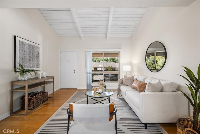 3721 Country Club Dr Unit 18, Long Beach, CA 90807 - living room featuring wood finished floors and wood ceiling
