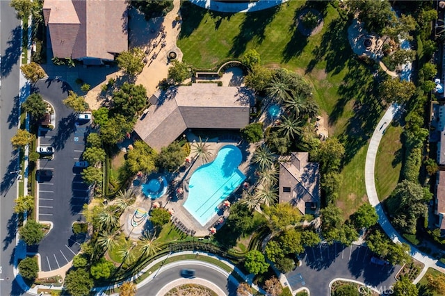 142 Juniper Dr, Rancho Mission Viejo, CA 92694 - aerial overview of property's location featuring a pool area