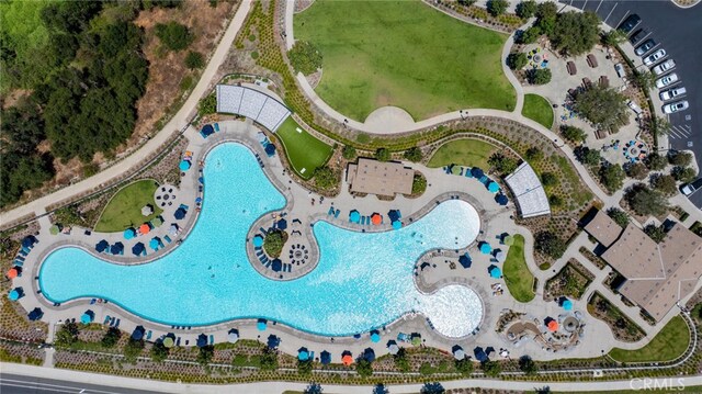 142 Juniper Dr, Rancho Mission Viejo, CA 92694 - aerial overview of property's location with a pool area