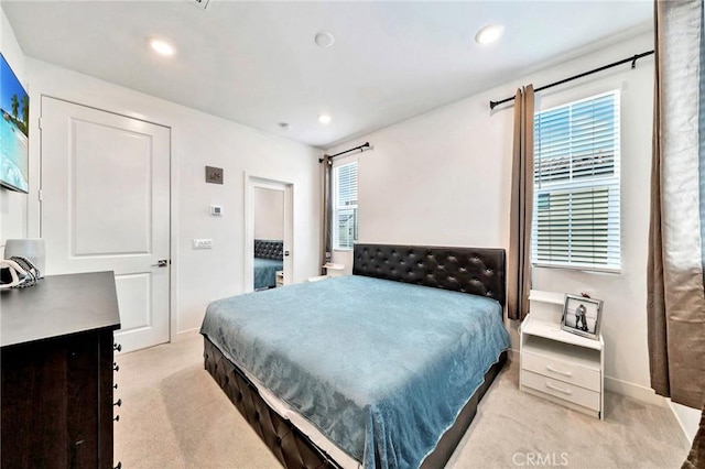142 Juniper Dr, Rancho Mission Viejo, CA 92694 - bedroom featuring light colored carpet, recessed lighting, and baseboards