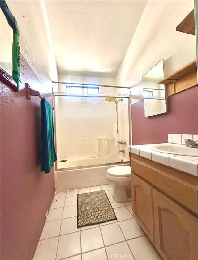 3748 W 118th St, Hawthorne, CA 90250 - bathroom featuring vanity, shower / bath combination with glass door, and tile patterned flooring