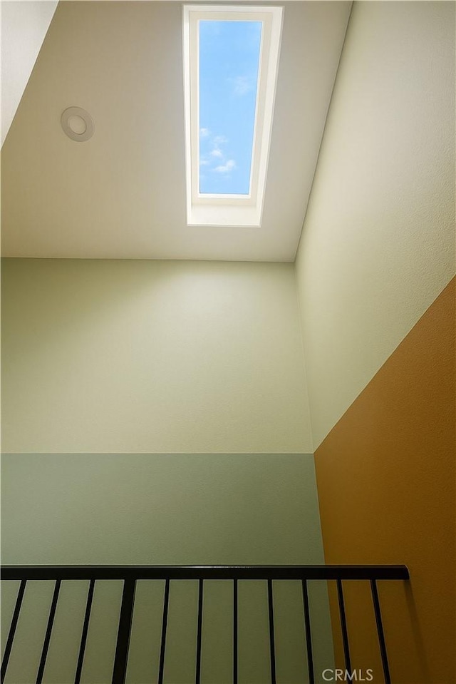 3748 W 118th St, Hawthorne, CA 90250 - staircase featuring a skylight