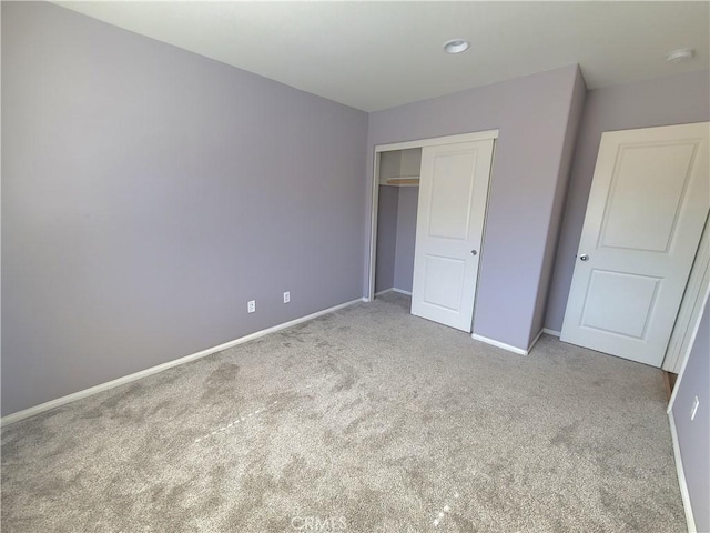 40955 Belleray Ave, Murrieta, CA 92562 - unfurnished bedroom featuring carpet flooring, baseboards, and a closet