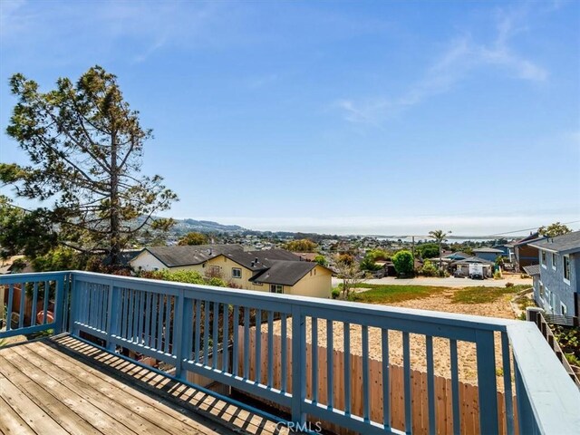 1311 15th St, Los Osos, CA 93402 - wooden deck with a residential view