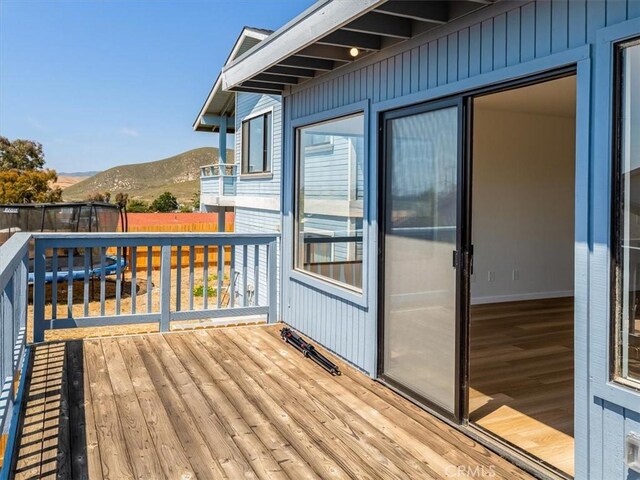 1311 15th St, Los Osos, CA 93402 - wooden terrace featuring a mountain view