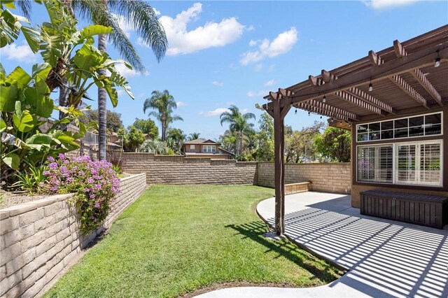 2300 Meadow View Ln, Chino Hills, CA 91709 - view of yard featuring a pergola and a patio area