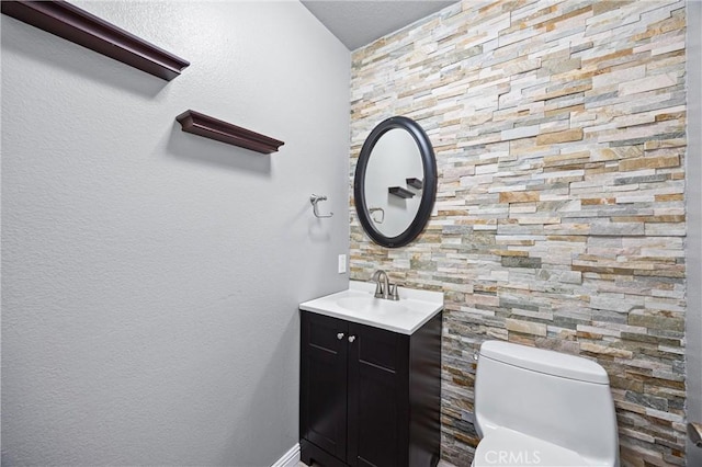 2300 Meadow View Ln, Chino Hills, CA 91709 - bathroom with vanity, toilet, and baseboards