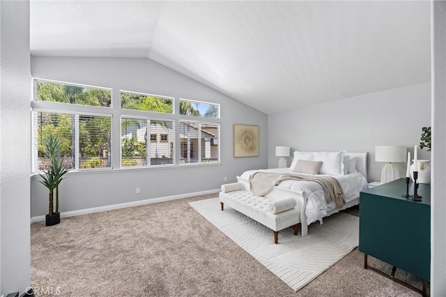 2300 Meadow View Ln, Chino Hills, CA 91709 - bedroom with lofted ceiling, carpet floors, and baseboards