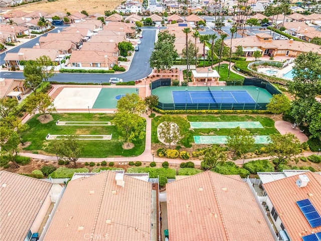26835 Eclipse Dr, Menifee, CA 92585 - aerial perspective of suburban area with a pool area