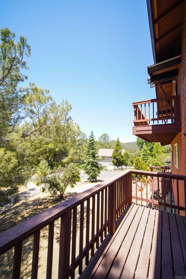 8637 Ponderosa Ln, Pine Valley, CA 91962 - wooden terrace with a mountain view