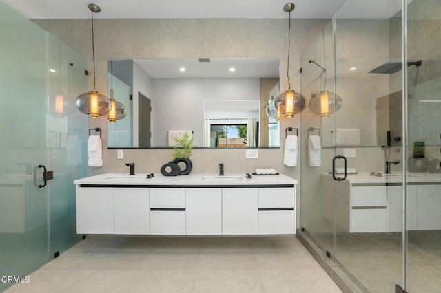 5622 Natick Ave, Sherman Oaks, CA 91411 - bathroom with double vanity and a shower stall