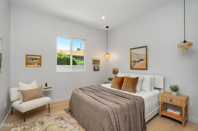 5622 Natick Ave, Sherman Oaks, CA 91411 - bedroom featuring light wood finished floors, baseboards, and recessed lighting