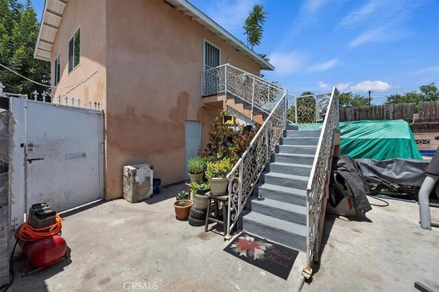 1218 S Sultana Ave Unit A, Ontario, CA 91761 - view of patio / terrace featuring stairs