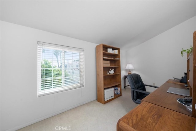 2916 Luciernaga St Unit A, Carlsbad, CA 92009 - home office featuring light colored carpet and baseboards