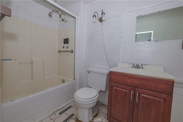 17196 Barbee St, Fontana, CA 92336 - full bath with toilet, vanity, and tub / shower combination