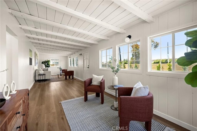 3629 W 144th St, Hawthorne, CA 90250 - sunroom featuring beam ceiling