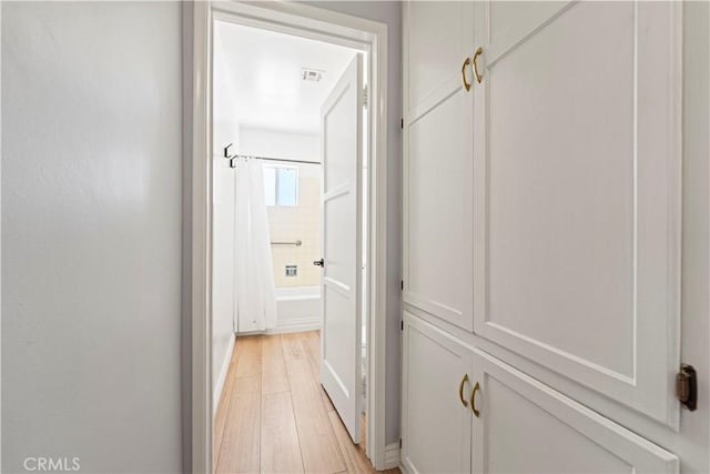 3316 Burritt Way, Glendale, CA 91214 - hallway with light wood-style floors