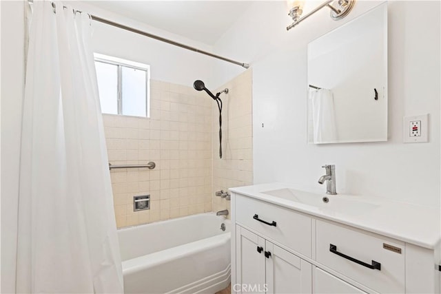 3316 Burritt Way, Glendale, CA 91214 - full bath featuring vanity and shower / tub combo with curtain
