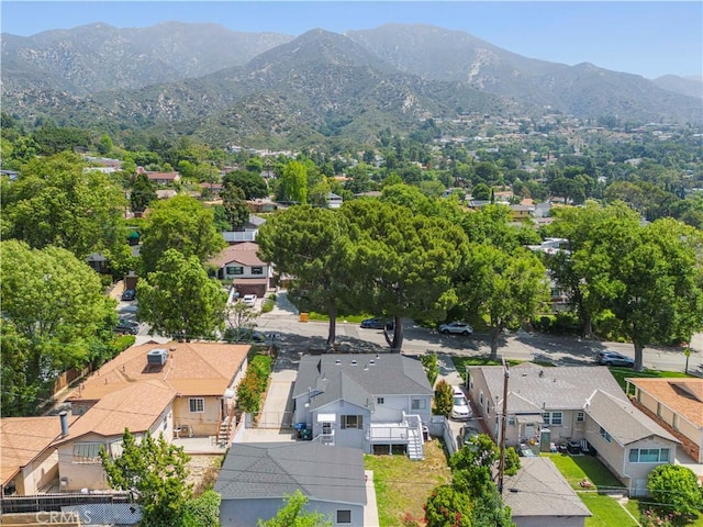 3316 Burritt Way, Glendale, CA 91214 - aerial view of residential area featuring a mountainous background