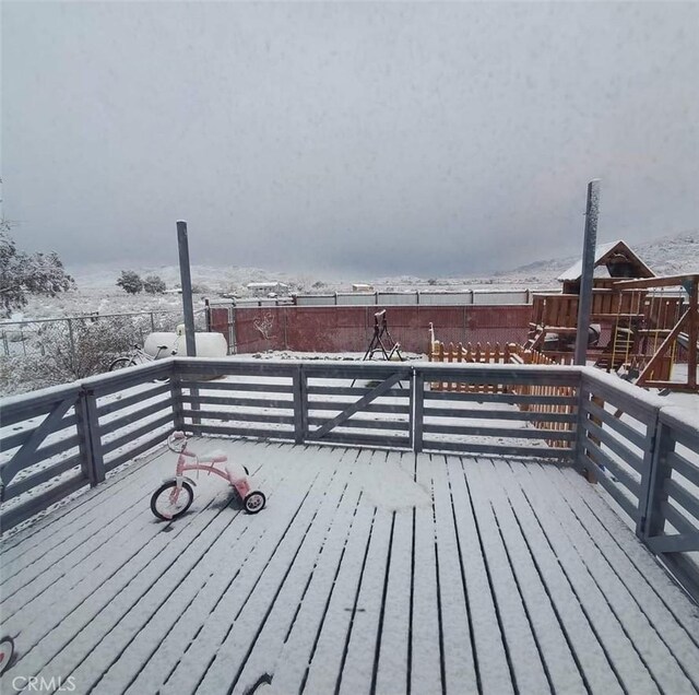 6683 Sherman Hoyt Ave Unit 29, Palms, CA 92277 - deck with a playground