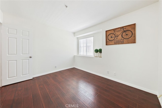 1707 Pepper St Unit A, Alhambra, CA 91801 - spare room featuring wood finished floors, baseboards, and a pendent fire sprinkler