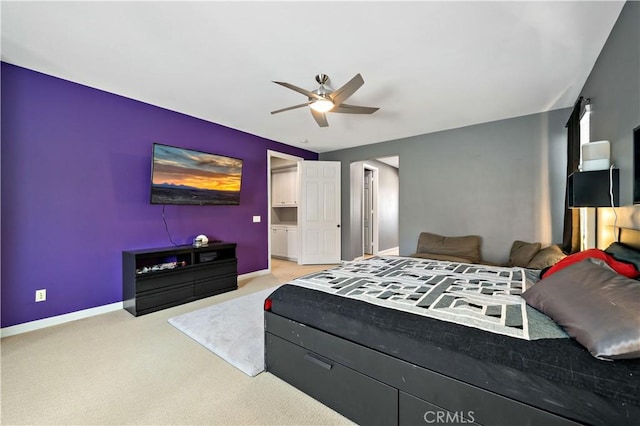 4127 Poplar Cir, Lake Elsinore, CA 92530 - carpeted bedroom with baseboards and a ceiling fan