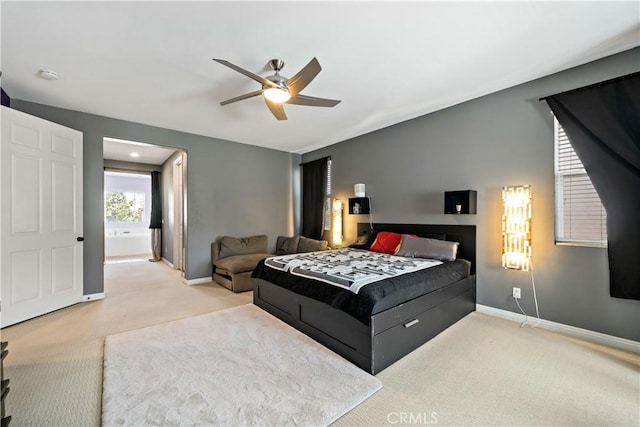 4127 Poplar Cir, Lake Elsinore, CA 92530 - carpeted bedroom with baseboards and ceiling fan