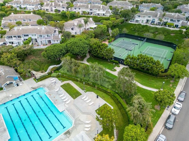 4 Amherst, Laguna Niguel, CA 92677 - aerial perspective of suburban area with a pool