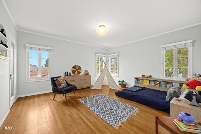 346 Stedman Pl, Monrovia, CA 91016 - bedroom with wood finished floors and crown molding