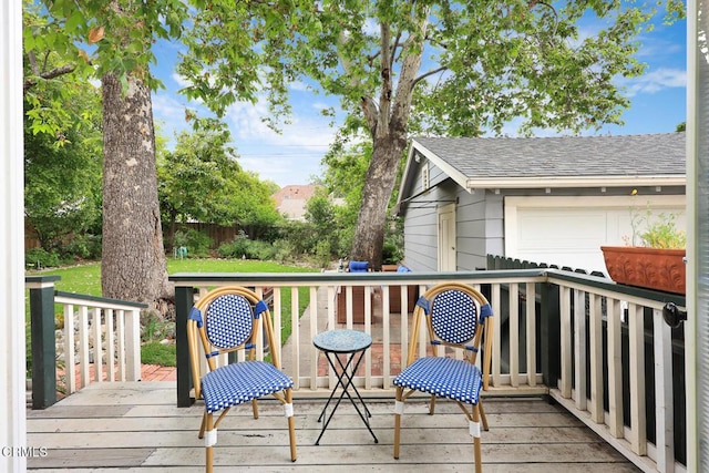 346 Stedman Pl, Monrovia, CA 91016 - view of wooden deck