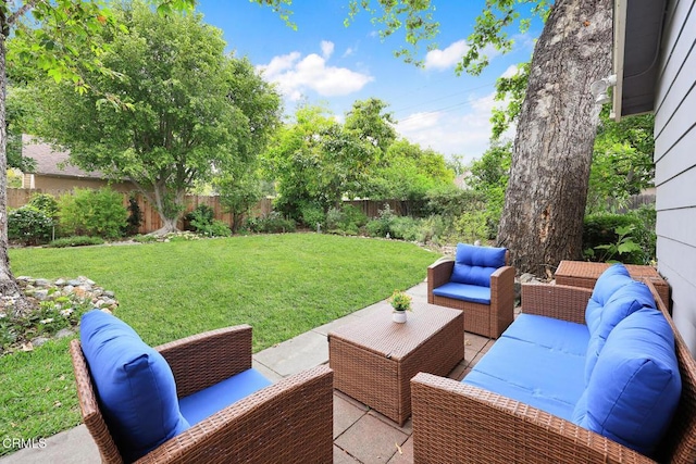 346 Stedman Pl, Monrovia, CA 91016 - fenced backyard with an outdoor living space and a patio