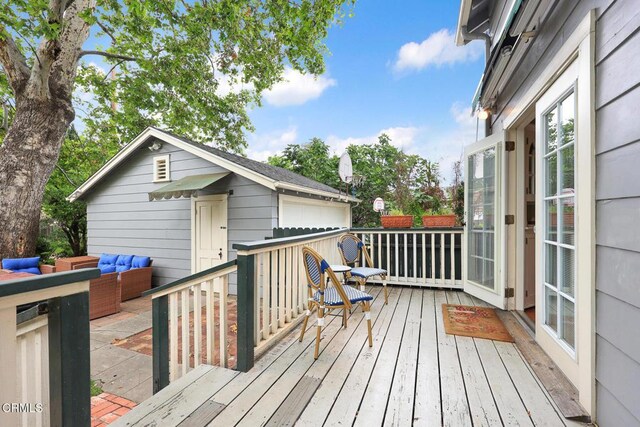 346 Stedman Pl, Monrovia, CA 91016 - deck with an outdoor hangout area