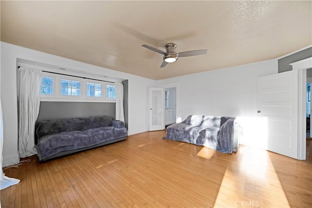 1914 S W View St, Los Angeles, CA 90016 - bedroom featuring hardwood / wood-style flooring and ceiling fan