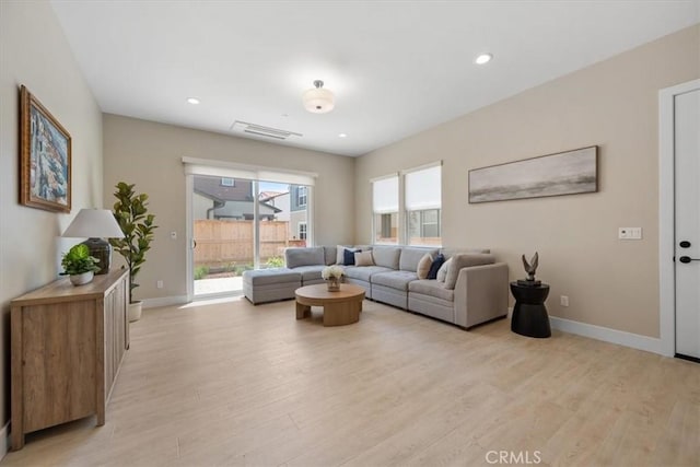 176 Tango Way, San Luis Obispo, CA 93401 - living room with light wood-style flooring and recessed lighting